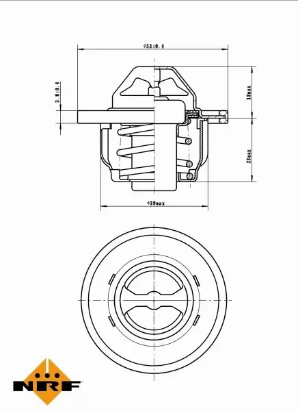 NRF TERMOSTAT 725089 