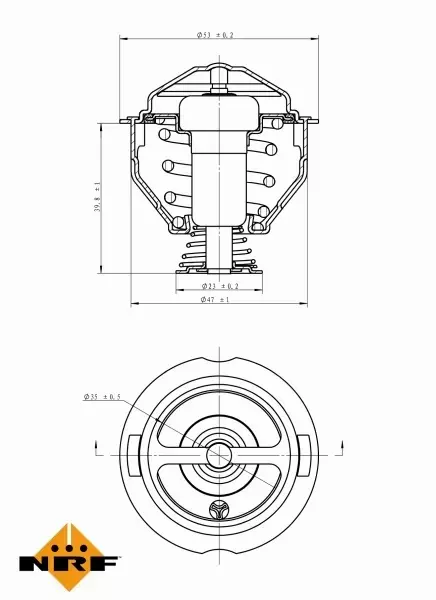 NRF TERMOSTAT 725090 