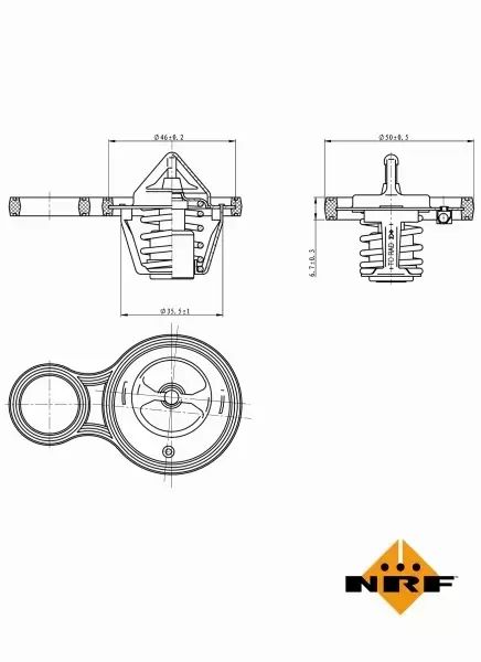 NRF TERMOSTAT 725094 