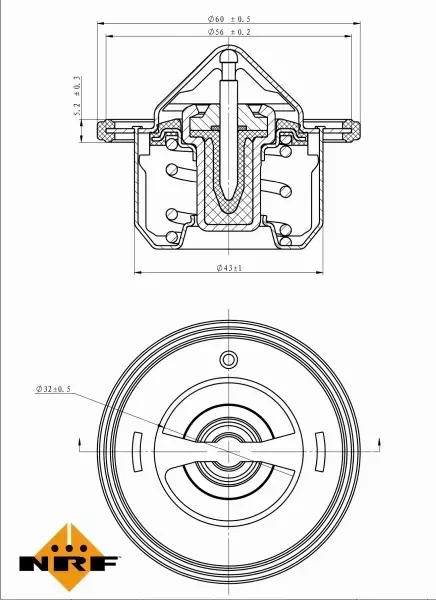 NRF TERMOSTAT 725097 