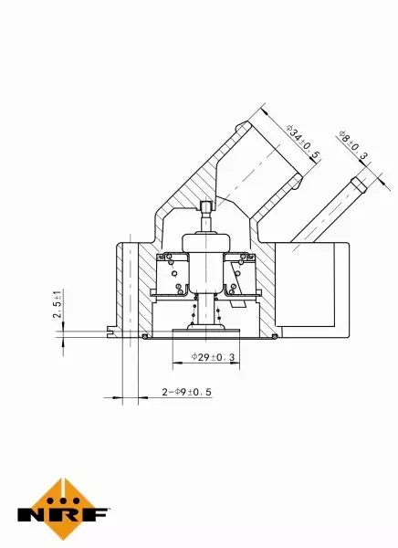 NRF TERMOSTAT 725102 