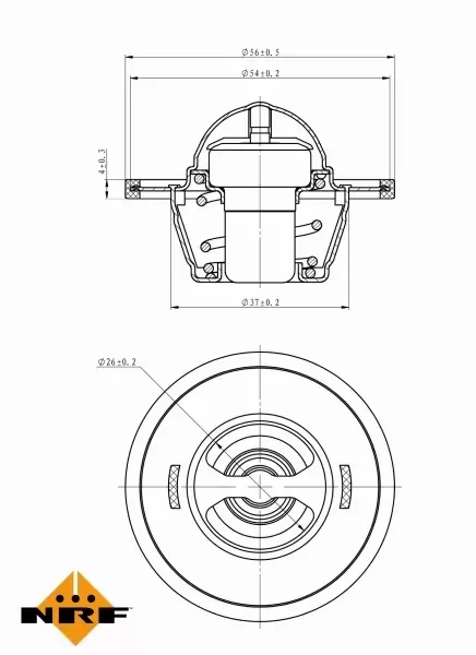 NRF TERMOSTAT 725104 