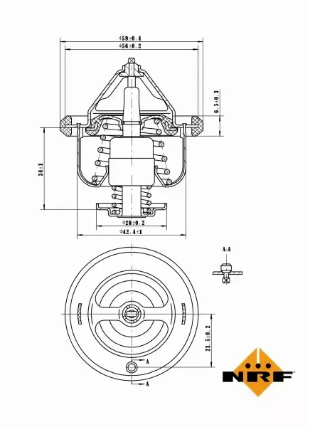 NRF TERMOSTAT 725108 