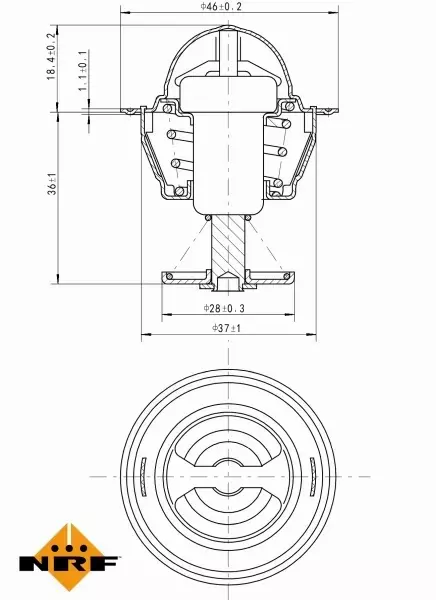 NRF TERMOSTAT 725109 