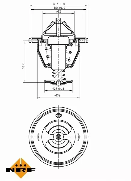 NRF TERMOSTAT 725111 