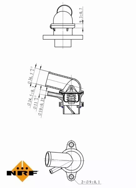 NRF TERMOSTAT 725116 