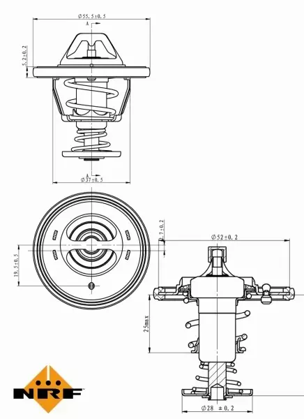 NRF TERMOSTAT 725118 