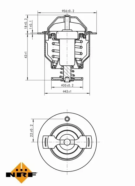 NRF TERMOSTAT 725119 