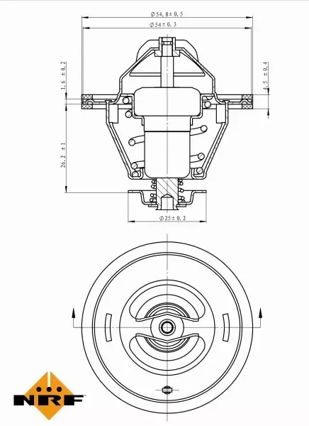 NRF TERMOSTAT 725124 