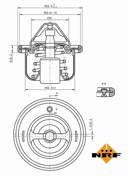 NRF TERMOSTAT 725127 