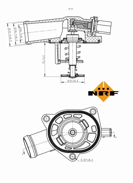 NRF TERMOSTAT 725130 