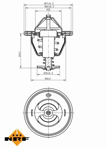 NRF TERMOSTAT 725131 