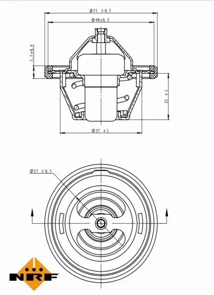 NRF TERMOSTAT 725149 