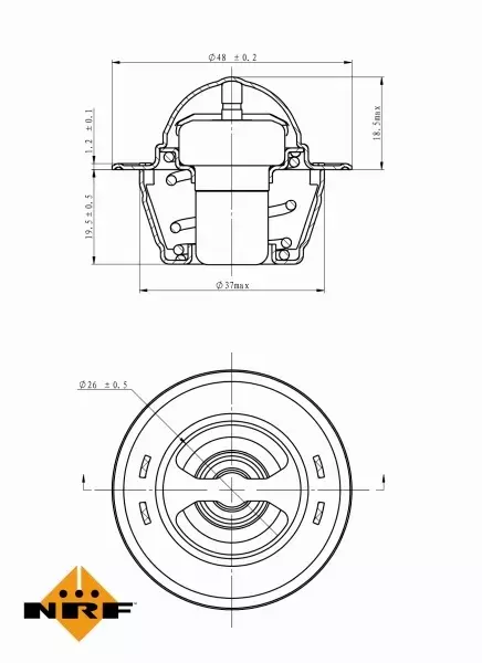 NRF TERMOSTAT 725151 