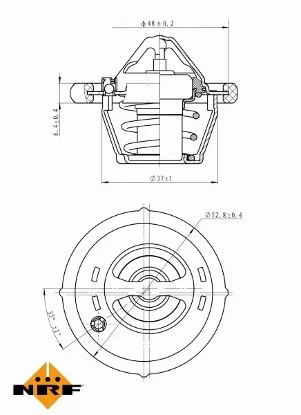 NRF TERMOSTAT 725159 