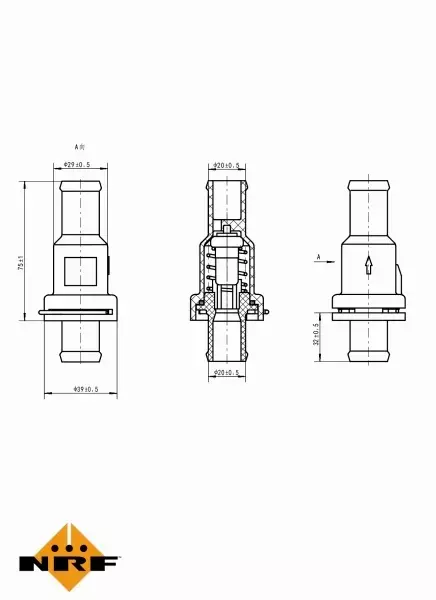 NRF TERMOSTAT 725166 