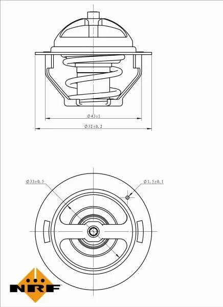 NRF TERMOSTAT 725181 