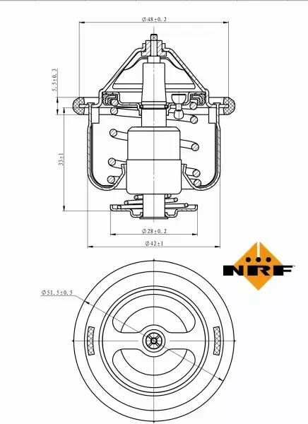 NRF TERMOSTAT 725190 