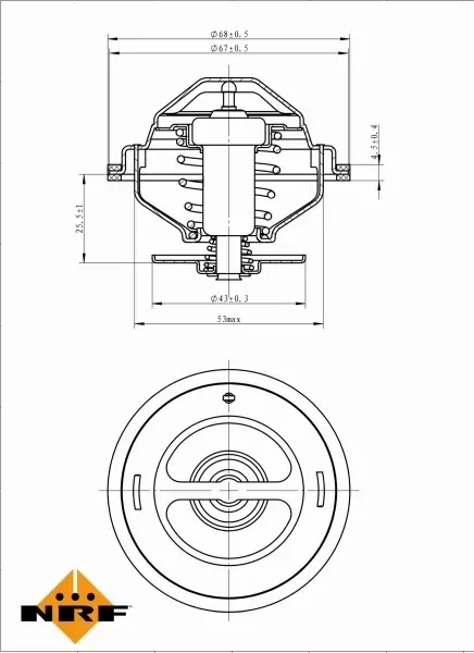 NRF TERMOSTAT PŁYNU CHŁODZĄCEGO 725194 