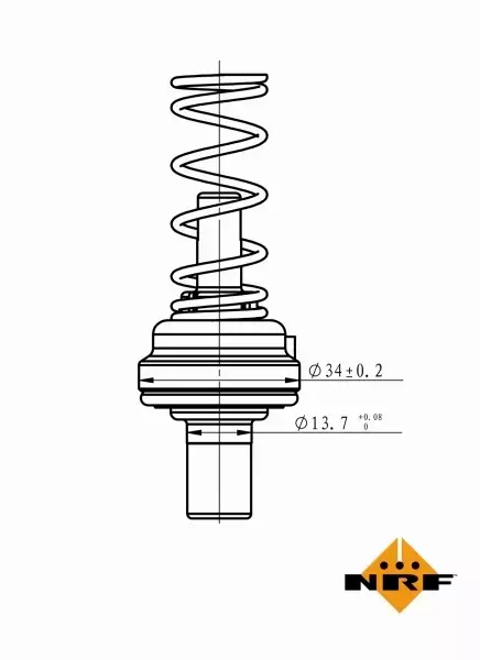 NRF TERMOSTAT 725195 