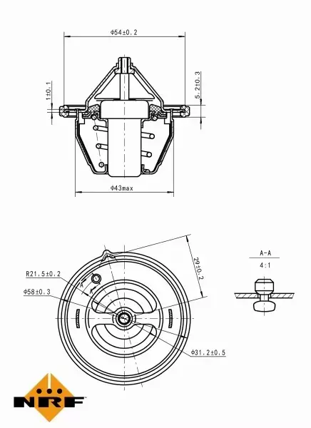 NRF TERMOSTAT 725196 