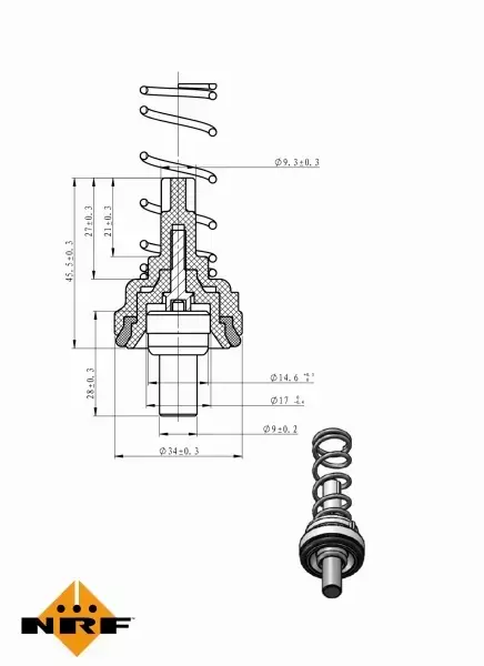 NRF TERMOSTAT 725203 