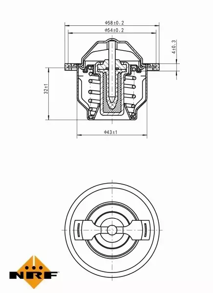 NRF TERMOSTAT 725205 