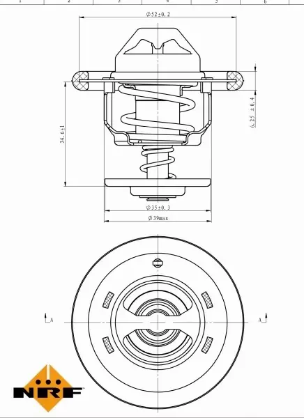 NRF TERMOSTAT 725206 