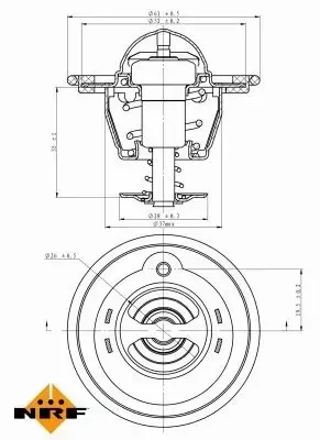 NRF TERMOSTAT 725207 