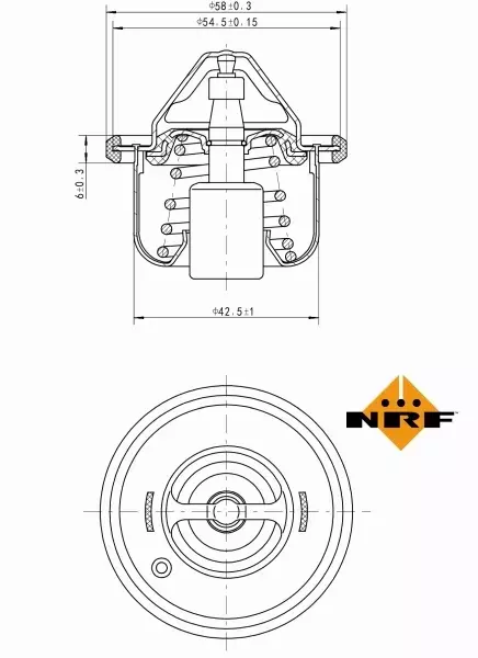 NRF TERMOSTAT 725208 