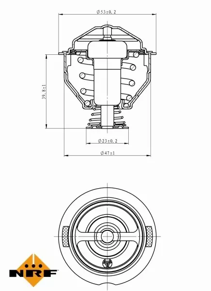 NRF TERMOSTAT 725209 