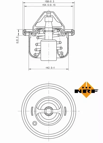 NRF TERMOSTAT 725211 