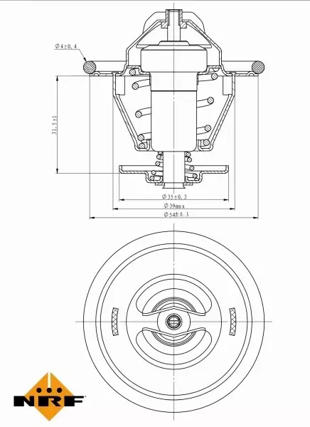 NRF TERMOSTAT 725214 