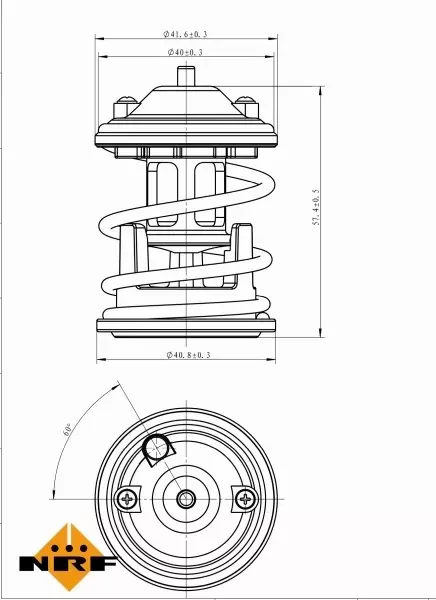 NRF TERMOSTAT 725219 