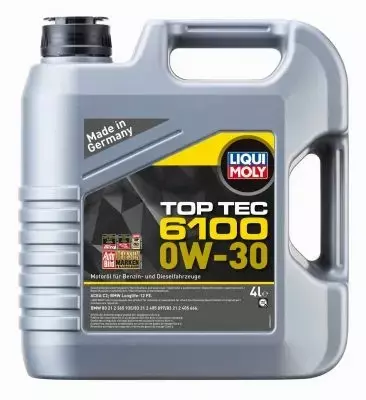 LIQUI MOLY TOP TEC 6100 0W30 C2 BMW LL-12 FE 9L 