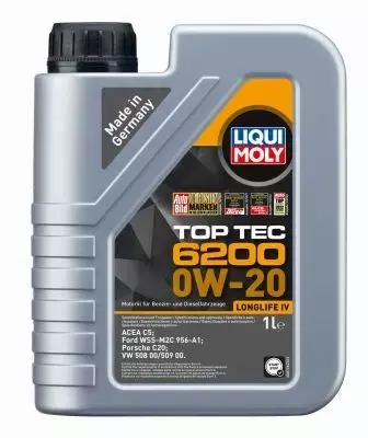 LIQUI MOLY TOP TEC 6200 0W20 VW 508.00/509.00 1L 