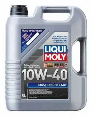 LIQUI MOLY MOS2 LEICHTLAUF SUPER 10W40 6L + ZAWIESZKA 