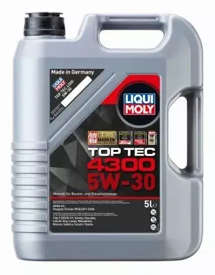 LIQUI MOLY TOP TEC 4300 5W30 SYNTHETIC 6L 