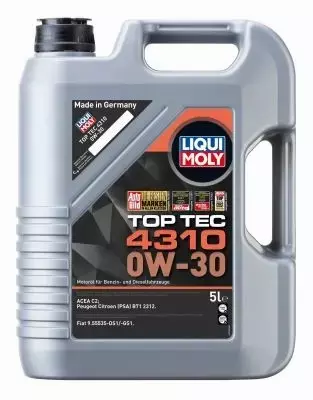 LIQUI MOLY TOP TEC 4310 0W30 C2 PSA B71 2312 5L 