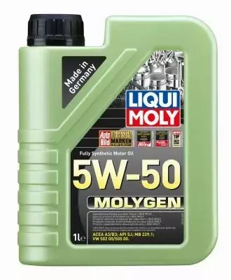 LIQUI MOLY MOLYGEN 5W50 A3/B3 VW502.00/505.00 10L 