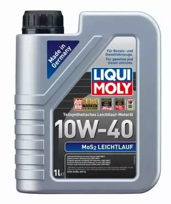 LIQUI MOLY MOS2 LEICHTLAUF SUPER 10W40 6L + ZAWIESZKA 