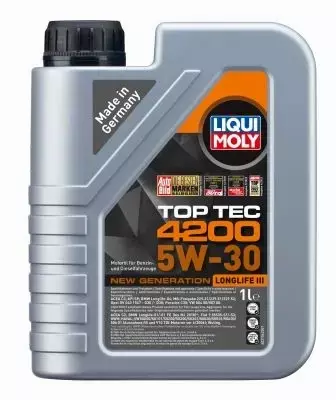 LIQUI MOLY TOP TEC 4200 5W30 LONGLIFE III 8972 1L 