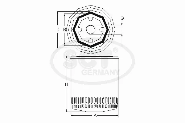 SCT FILTR OLEJU SM 111 