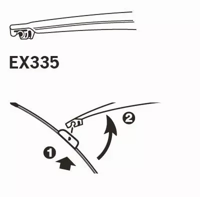 TRICO PIÓRO WYCIERACZKI TYŁ EXACT FIT  EX335 