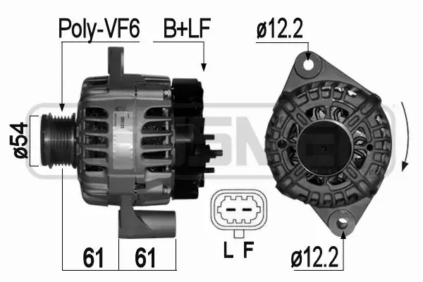 ERA ALTERNATOR 209123A 