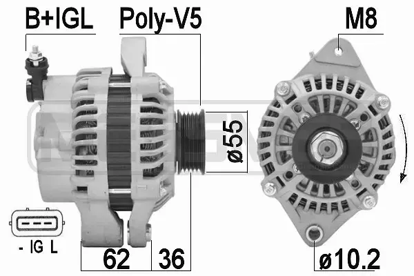 ERA ALTERNATOR 209353A 