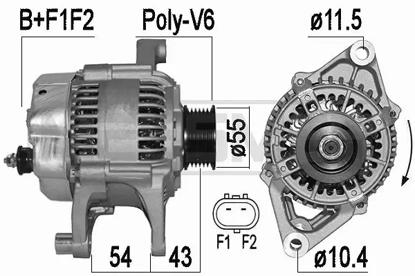 ERA ALTERNATOR 209530A 