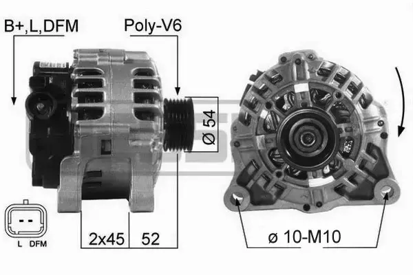 ERA ALTERNATOR 210347A 