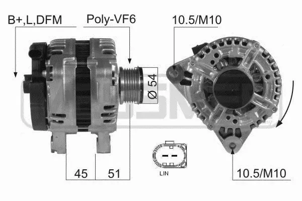 ERA ALTERNATOR 210427A 