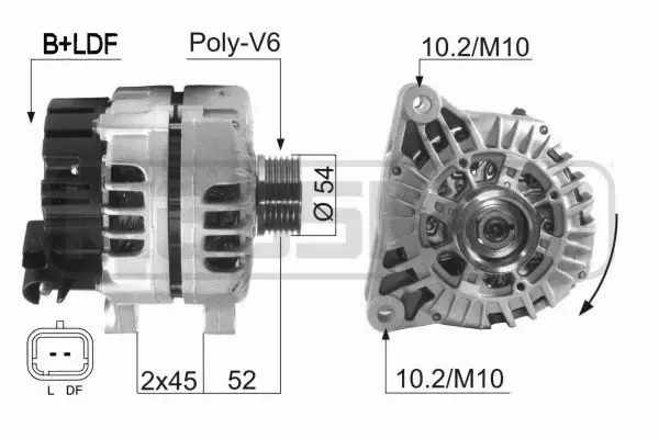 ERA ALTERNATOR 210604A 